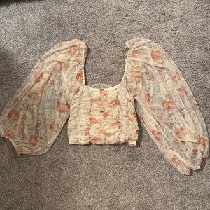 Free People Square Neck Blouse